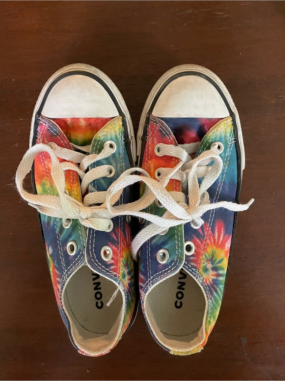 Converse Kids Tie-Dye Low Top Sneakers - Rainbow